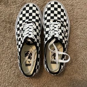 Checkerboard Vans in authentic style